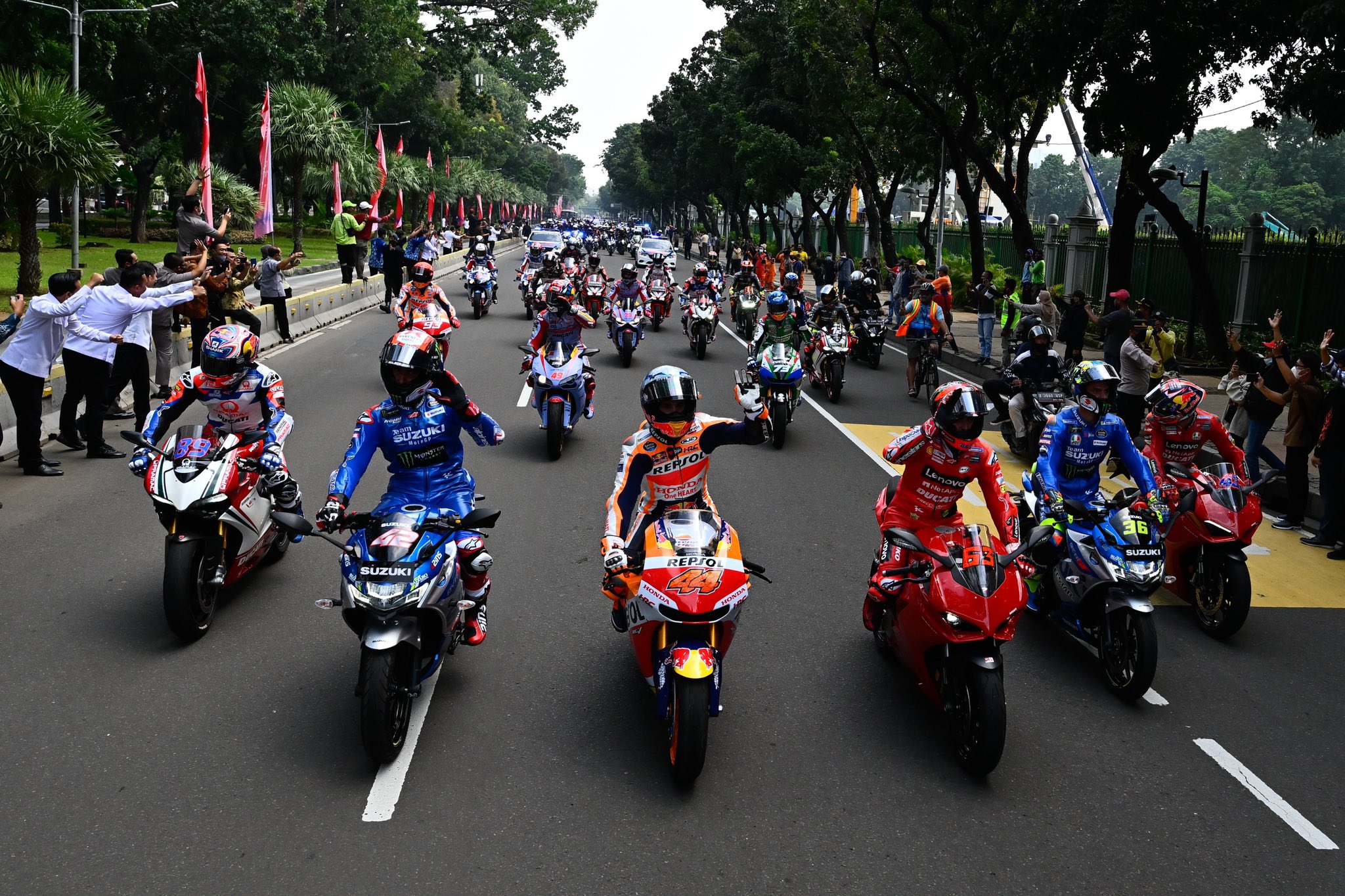 Simak! Ini Full Video Parade Pembalap MotoGP di Jakarta, Gratis Bradsis...