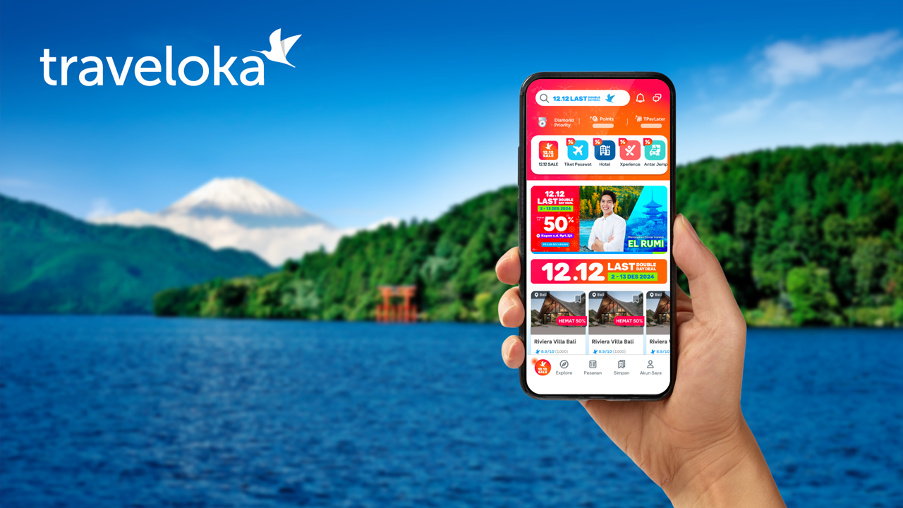 Promo Traveloka 12.12 Last Double Day Deal, Diskon Hingga 50 Persen untuk Liburan Impian