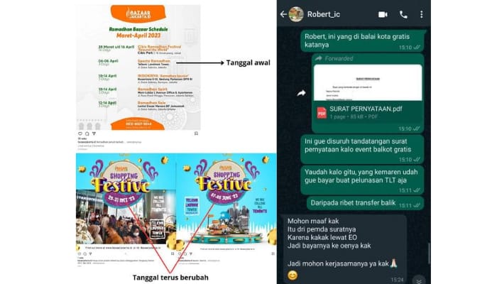 BazaarJakarta.id, Penipu Berkedok EO Tipu Puluhan UMKM di Jakarta!