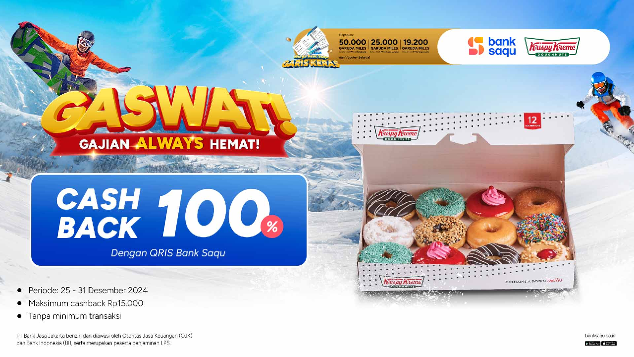 Beli Krispy Kreme Ada Cashback 100 Persen, Ini Syaratnya