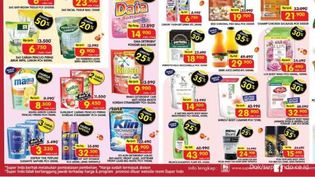 Promo Superindo Weekday Rabu 13 November 2024: Beli Mamah Lemon Harga Murah!