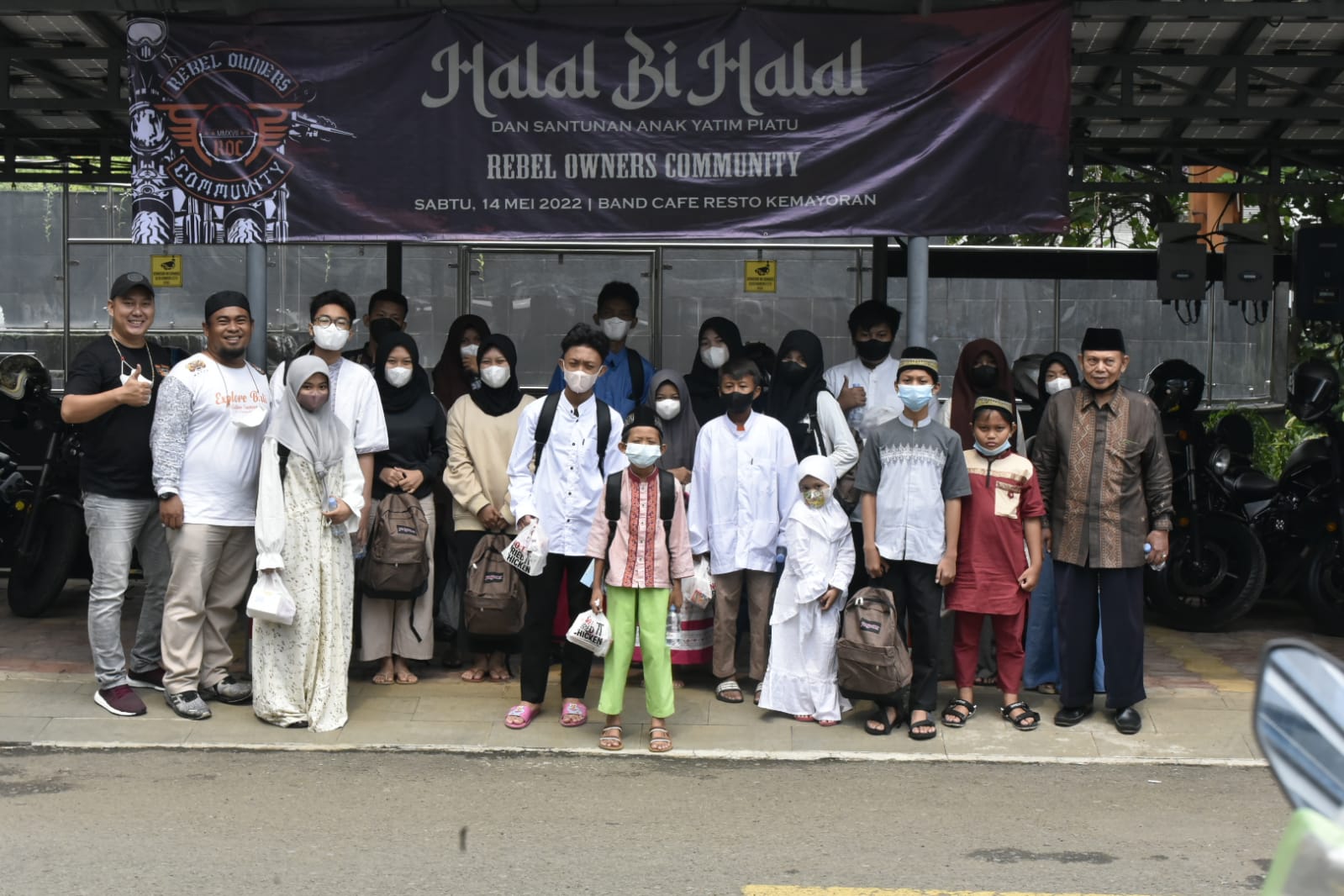 Masih Suasana Lebaran, Komunitas Rebel Owner Community Gelar Halal Bihalal Sekaligus Santunan Anak Yatim