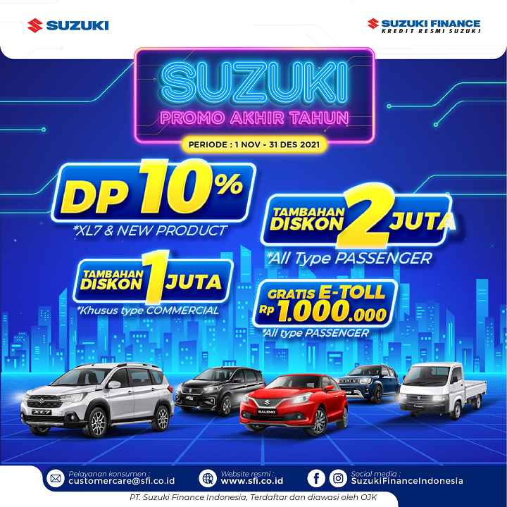 Baru Akan Rilis di GIIAS 2021, Suzuki Finance Indonesia Berikan Promo Diskon Uang Muka Untuk Mobil Suzuki Baru