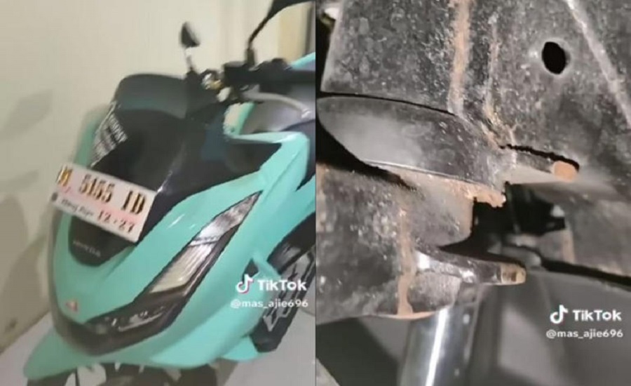 Heboh,  Rangka Honda PCX 160 Baru 6 Bulan Pakai Sudah Keropos