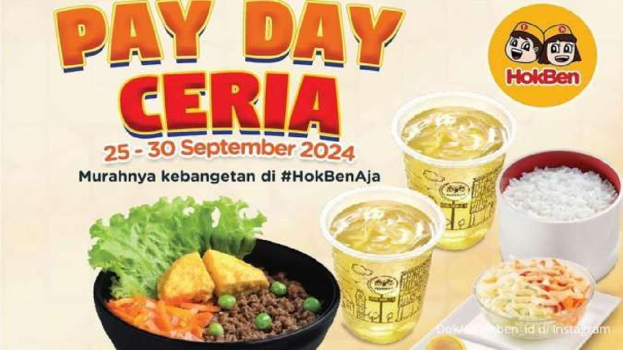 Promo Hokben Aktif Sampai Tanggal 30 September 2024 Paket Lengkap Mulai Rp 38.000-an Saja