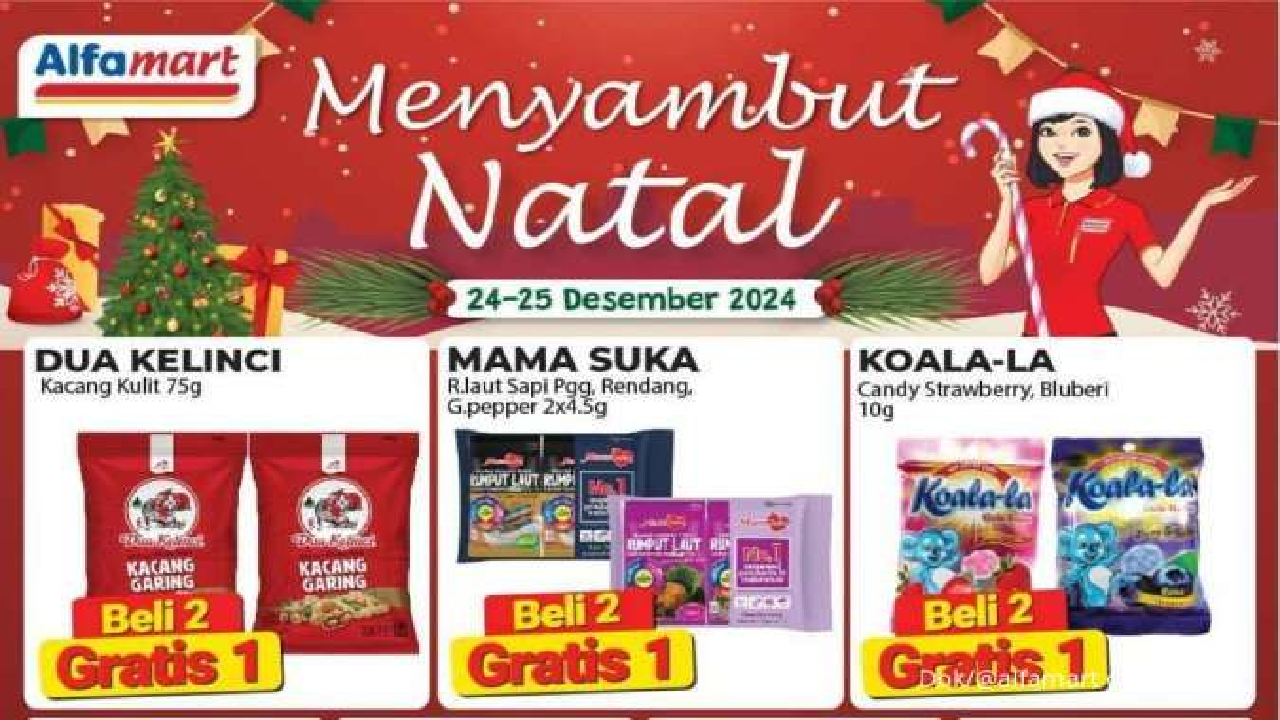 Alfamart Berikan Promo Edisi Natal Tahun 2024, Es Krim Beli 2 Gratis 1