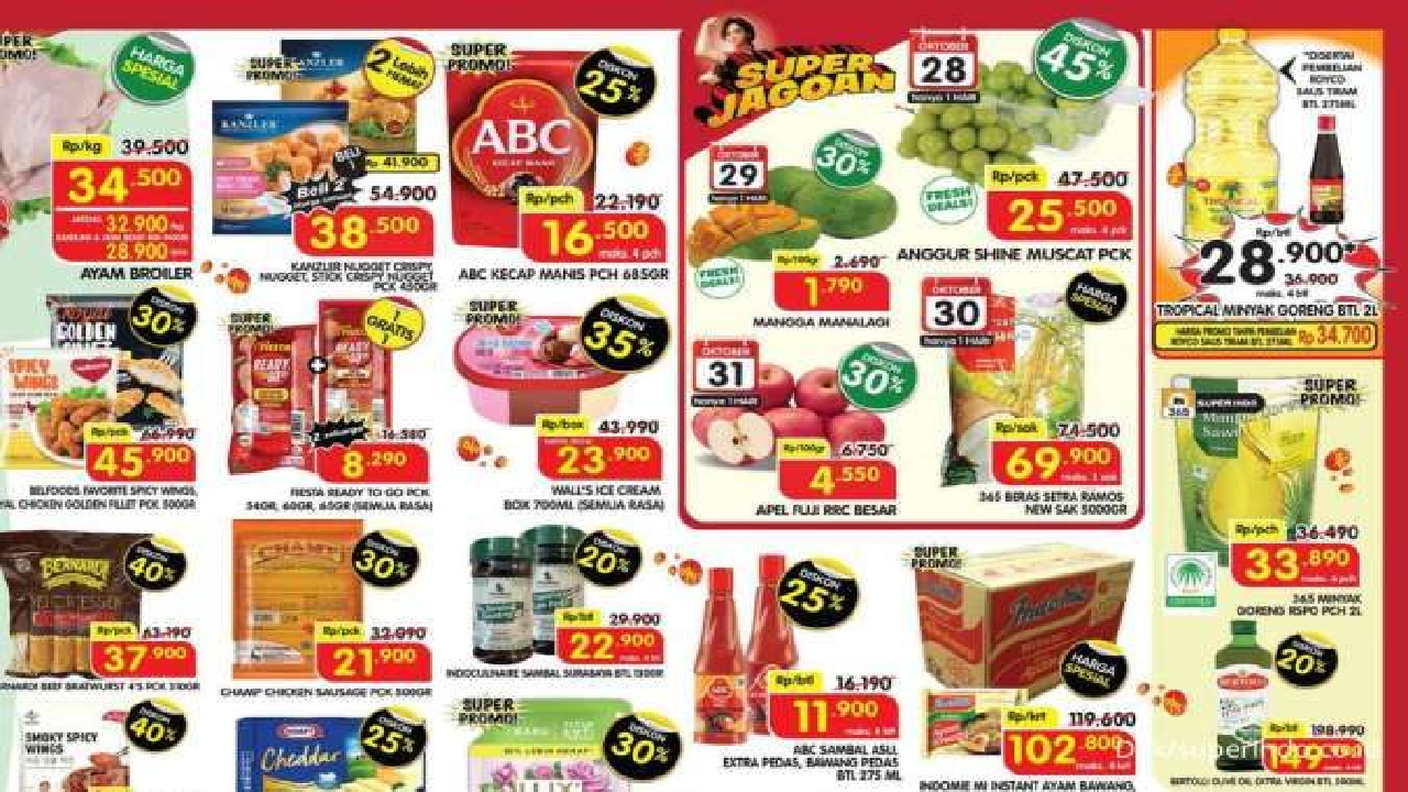 Serbu! Promo Weekday Superindo Selasa 29 Oktober 2024