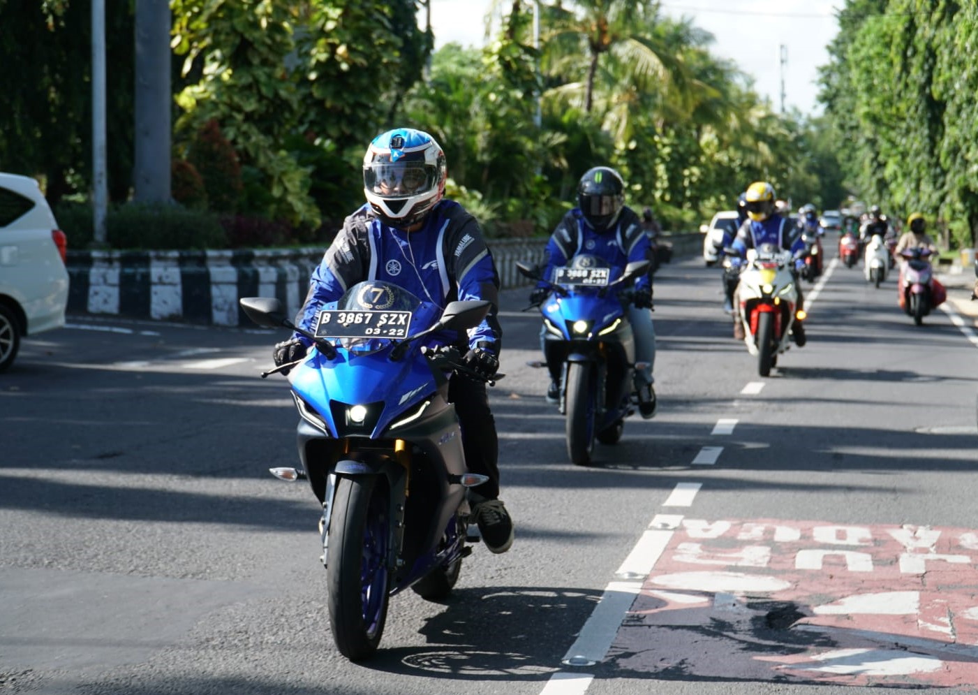 Sudah Sampai Mataram, Turing bLU cRU Fun Riding Road to Mandalika Bakal Nonton Langsung MotoGP di Mandalika