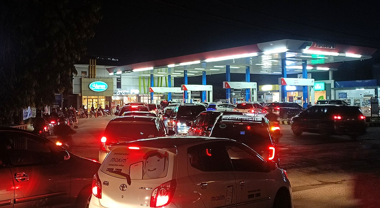 Dikabarkan BBM Naik, Begini Kondisi SPBU di Lampung