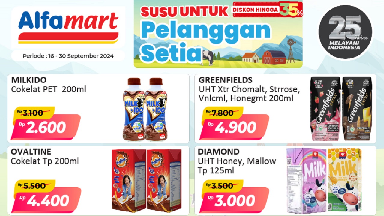 Promo Susu Hemat di Alfamart Selama Bulan September 2024, Segera Manfaatkan Kesempatan Ini!