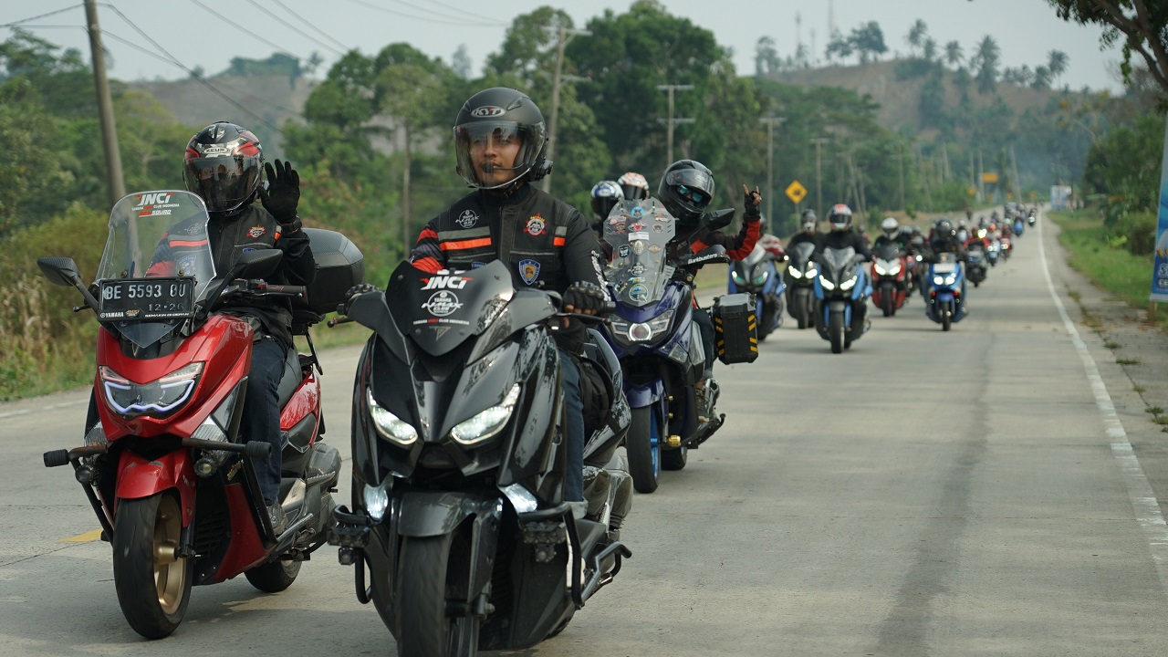 Gokil! Event Perdana MAXi Yamaha Day di Lampung Disambut Antusias oleh Para Bikers