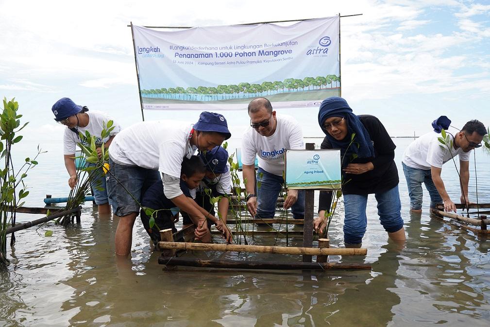 AHM Tanam Ribuan Mangrove di Pulau Pramuka Kepulauan Seribu