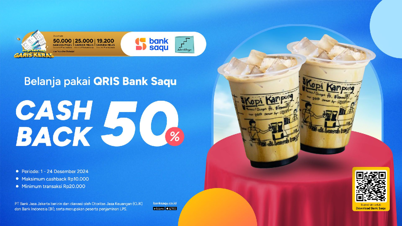 Promo Kopi di Bawah Tangga Bisa Cashback 50 Persen, Bisa Jadi Teman Malam Tahun Baru