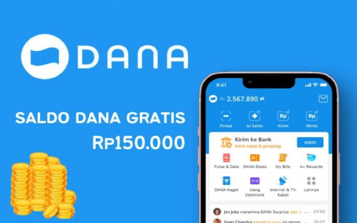 Ada Hadiah DANA Kaget Hari Ini Kamis 12 September 2024 Rp 150 Ribu Klik Linknya Yuk