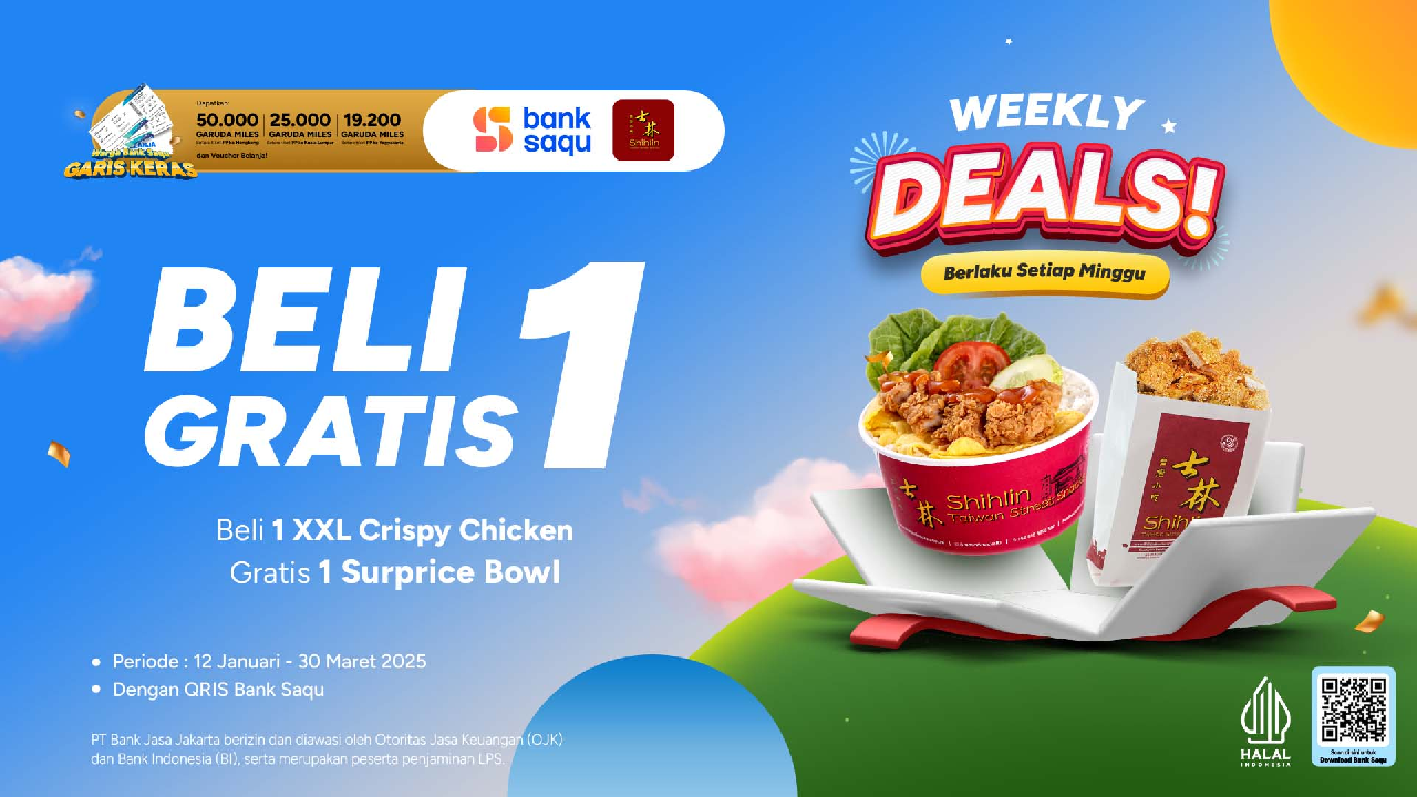 Promo Menarik! Beli 1 XXL Crispy Chicken Gratis 1 Surprice Bowl di Shilin, Gas Serbu