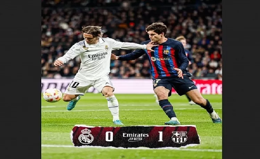 Real Madrid Tumbang 0-1 Atas Barcelona di Santiago Bernabeu.