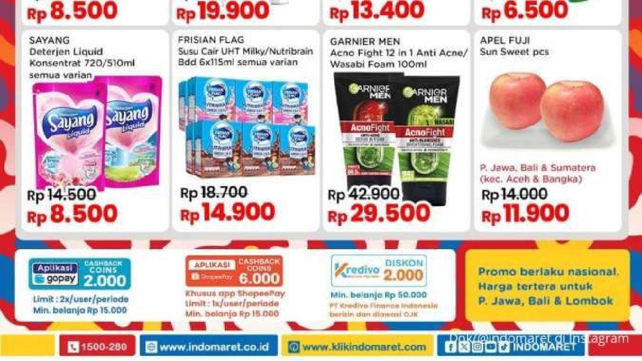 Promo JSM Indomaret 18-20 Oktober 2024: Beli Frisian Flag dan Garnier Men Lebih Murah!