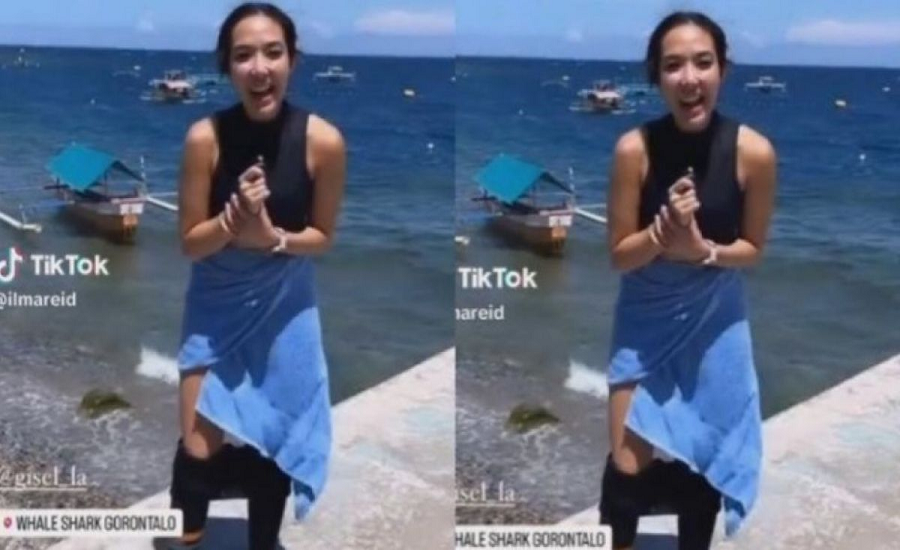 Viral! Detik-detik Celana Gisel Melorot Diwawancara Usai Diving, Warganet: Gaya Apa Lagi Nih?