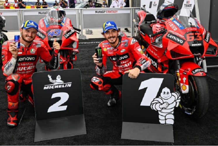Hasil Kualifikasi MotoGP Aragon 2021: Bagnaia di Posisi 1 dan Miller di Posisi 2, Duo Ducati Bakal Kuasai Race Besok? 