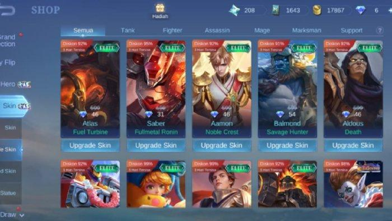 Dapatkan Elite Skin Secara Gratis dengan Klaim Kode Redeem Mobile Legends Kamis, 3 Oktober 2024!