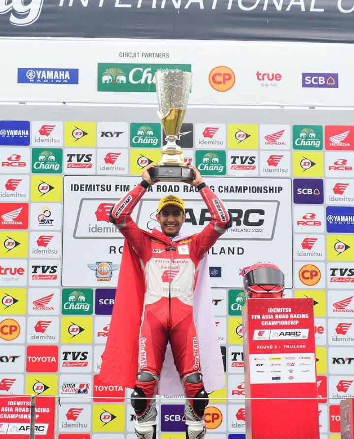 Cetak Sejarah, Andi Gilang Pembalap Indonesia Pertama Juara SS600 Ajang ARRC