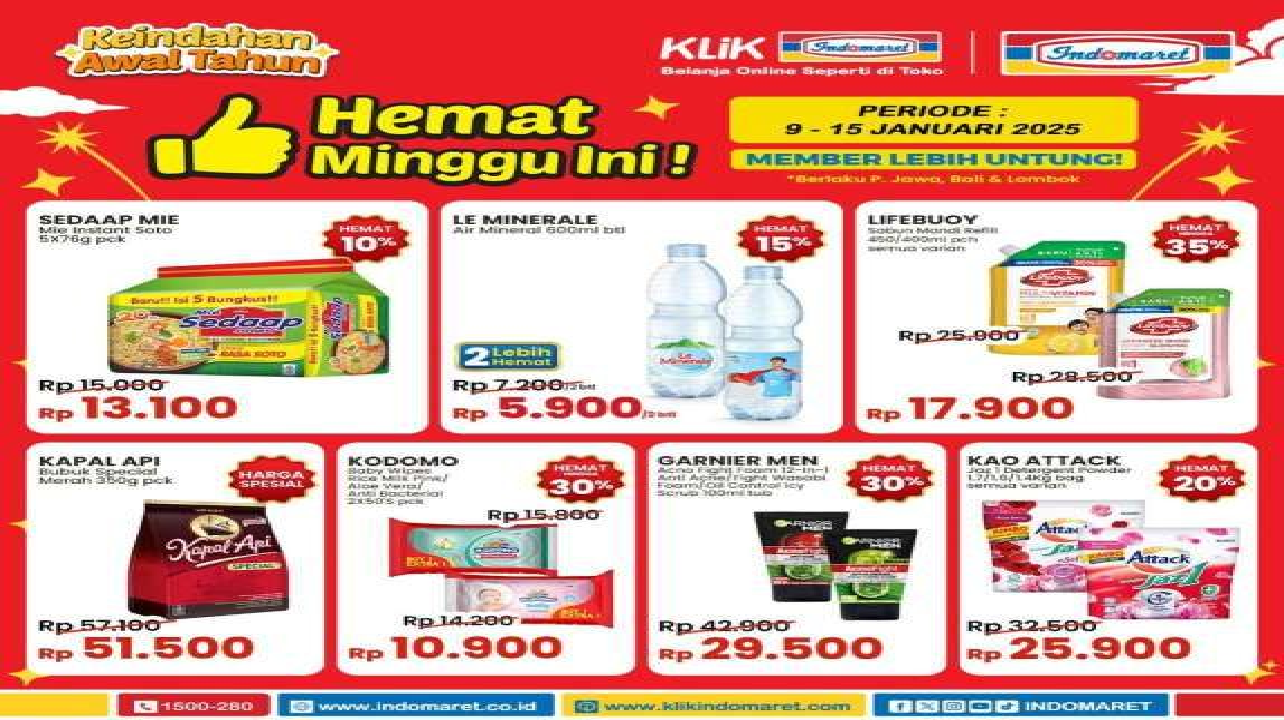 Serbu Promo Indomaret Sampai 15 Januari 2025: Lifebuoy dan Le Minerale Harga Lebih Hemat