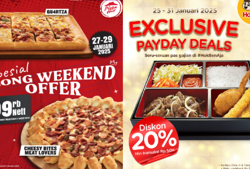 Promo Makanan Spesial Long Weekend, Ada Diskon HokBen 'Payday Deals' dan Pizza Hut!