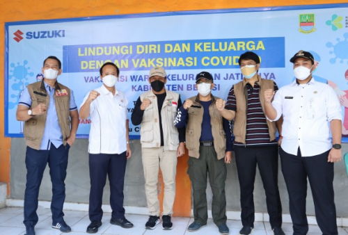 Ribuan Warga Dekat Pabrik Suzuki Dapatkan Vaksinasi Gratis dari Suzuki Indonesia