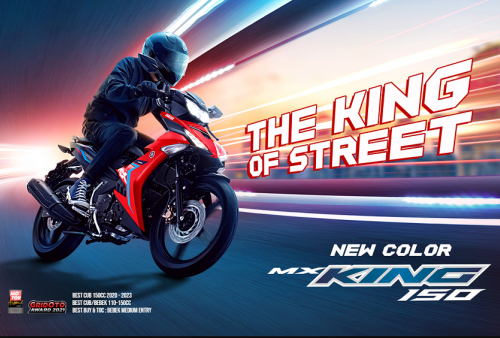 Yamaha MX KING 150 Tampil dengan Warna Baru Plus Kombinasi Atraktif!