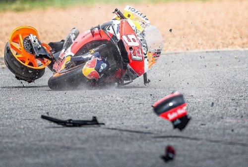 Marc Marquez Kecelakaan di Sachsenring, Bisa Tampil di MotoGP Jerman 2024?