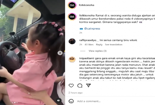 Viral Anak Dibawah Umur Belajar Nyetir Mobil, Minta Ampun Deh!