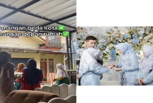 Bukan Sekadar Lagu! Pernikahan ini Viral Karena Jodohnya Lima Langkah dari Rumah