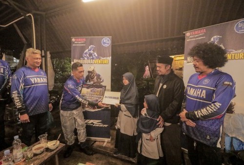Ngabuburit Asik Yamaha Jabar, Riding Bareng Komunitas dan Artis Sambil Donasi di Bandung Utara