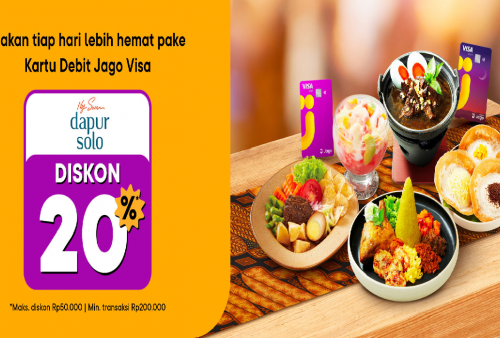 Promo Menarik Bank Jago Makan di Dapur Solo Bisa Dapat Diskon 20 Persen