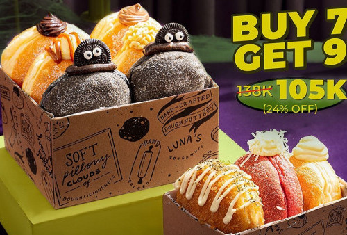 Luna's Doughnuts Berikan Promo Spesial Halloween, Dapatkan Promo Buy 7 Get 9 dengan Harga Terjangkau!