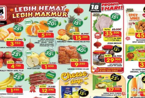 Promo Superindo Weekend Sabtu, 18 Januari 2025: Ayam dan Wafer Diskon 15 Persen!