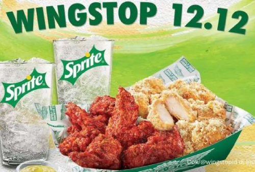 Serbu Promo Wingstop 12.12 Ada Promo 12 Ayam dan 2 Sprite Harga Spesial