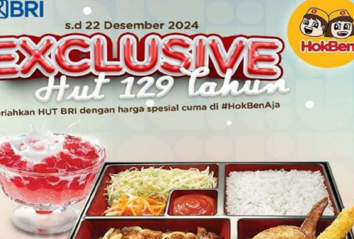 Hokben Adakan Promo Edisi HUT BRI ke-129: Makan Berdua Ada Harga Murah!