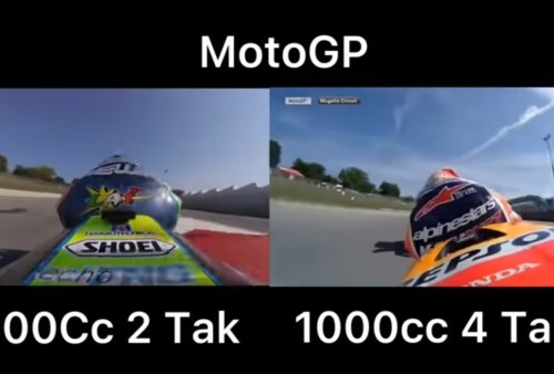 Menolak Lupa, Ketika Motor MotoGP 500cc vs 1000cc dalam Satu Frame, Mana yang Lebih Baik?