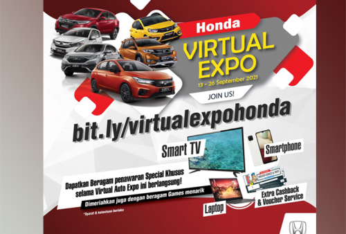Pameran Virtual Expo Honda Tawarkan Promo Menarik Di Gelar Online
