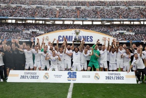 Juara La Liga, Real Madrid Tutup Laga dengan Manis 