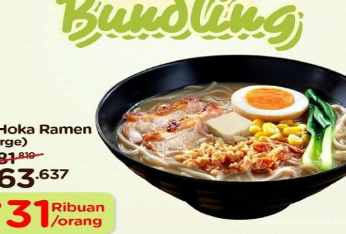 Promo Terbaru Hokben Januari 2025: Beli Dua Hoka Ramen Cuma Rp 31.000 Per Orang!