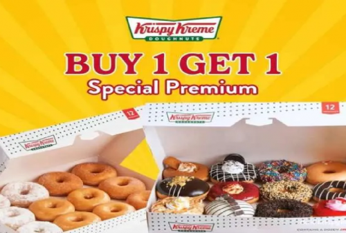 Yuk Serbu Buy 1 Get 1 Krispy Kreme Spesial Premium, Aktif Sampai 8 November 2024!