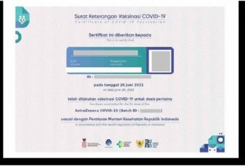 Cihui.. Sertifikat Vaksinasi ada Versi Terbaru Nih, Selain Tersedia dalam Bahasa Inggris Juga Tambahan Fitur ini!