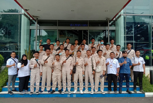 Keren, Yamaha DDS Jakarta Terima Kunjungan Industri SMKN 1 Belitang III - Oku Timur
