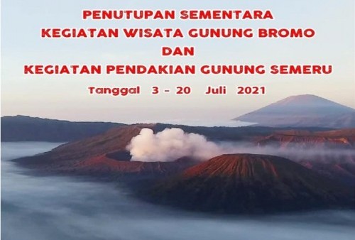 Perhatian! Wisata Gunung Bromo dan Gunung Semeru Ditutup Selama PPKM Darurat, BBTNBTS Sediakan Fasilitas Rescheduling