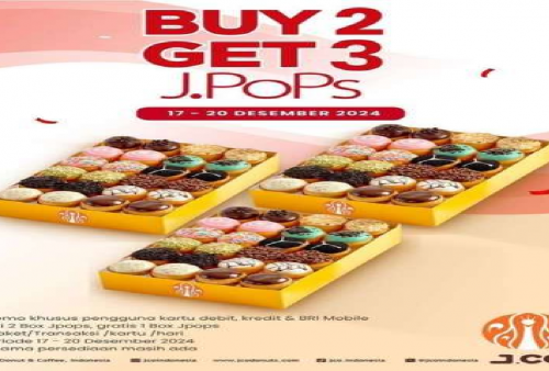 Segera Berakhir! Ayo Buruan Promo J.CO x BRI Nikmati JPop Beli 2 Dapat 3