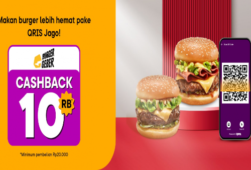 Makan Burger Geber Bisa Dapat Cashback 25 Persen, Ini Syaratnya!