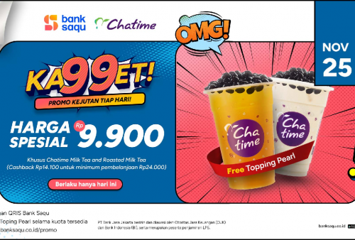 Ada Promo Chatime Dijual Harga Rp 9.900, Berlaku Hanya Ditanggal 25!