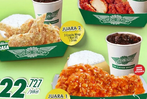 Wingstop Hadirkan Promo 'Hematnya Juara' Serba Rp 22.727 di Bulan September 2024: Buruan Cobain!